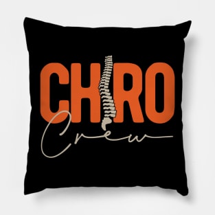 Chiro Crew Chiropractor Chiropractic Squad Pillow
