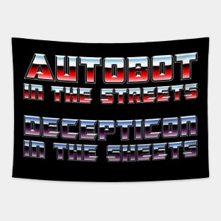 Transformers: Autobot in the streets, Decepticon in the sheets Tapestry