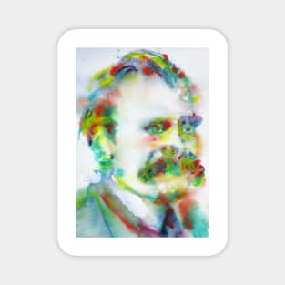 FRIEDRICH NIETZSCHE watercolor portrait .8 Magnet