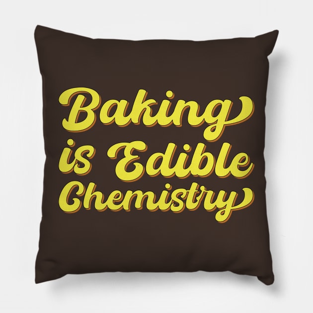 Baking Is Edible Chemistry Pillow by DPattonPD