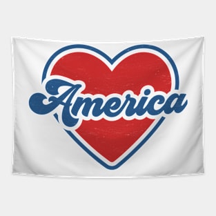 America: Groovy and Patriotic 4th of July Design Tapestry