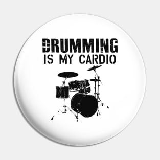 Drummer - Drumming is my cardio Pin