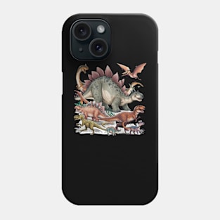 Types Of Dinosaurs Graphics Dino Identificatio Phone Case