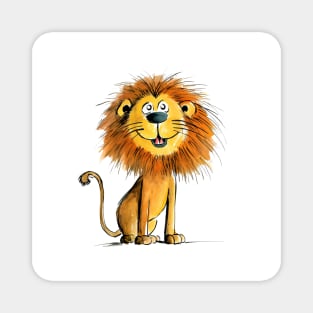 Happy Cartoon Lion Magnet