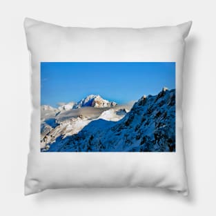 Mont Blanc Les Arcs French Alps France Pillow