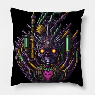 Cyborg Hearts Pillow