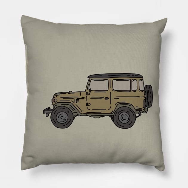 adventure offroad Pillow by fokaction