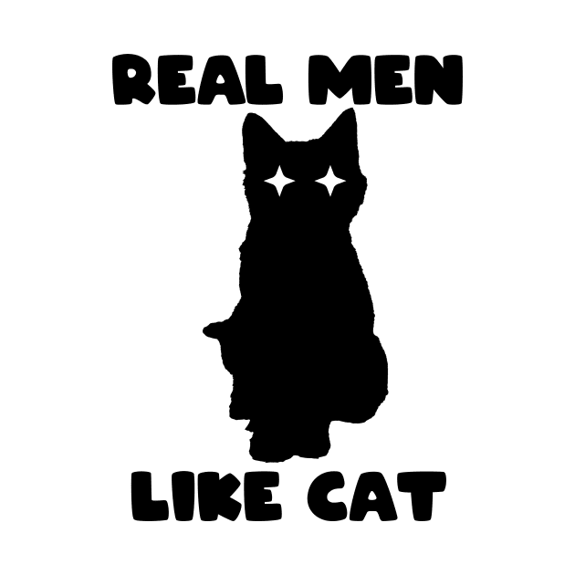 cattshirt real men like cat by Studio Paman