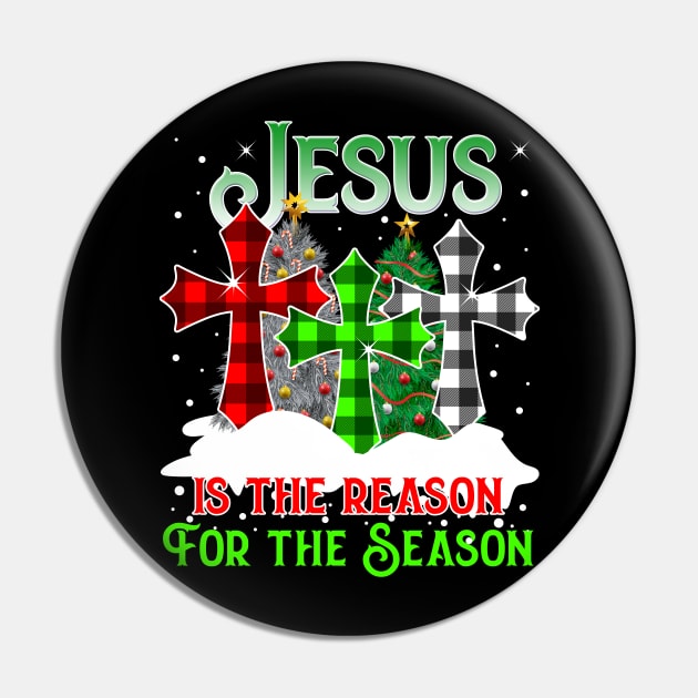 Jesus Is the Reason for the Season Holiday Christmas Pyjama Pin by teespringplus