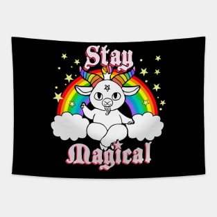 Stay Magical Rainbow Tapestry