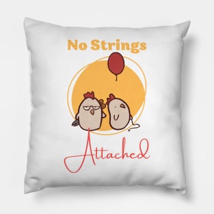 No Strings Attached on these Cartoon Chickens Pillow