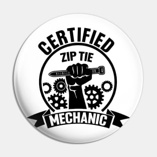 Certified Zip Tie Vinyl Sticker, Vinyl Decal Sticker, Funny Hard Hat Sticker, Funny Technician Mechanic Electrician Construction Pin