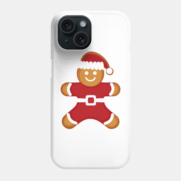 Gingerbread Christmas Man Cookie Phone Case by RageRabbit