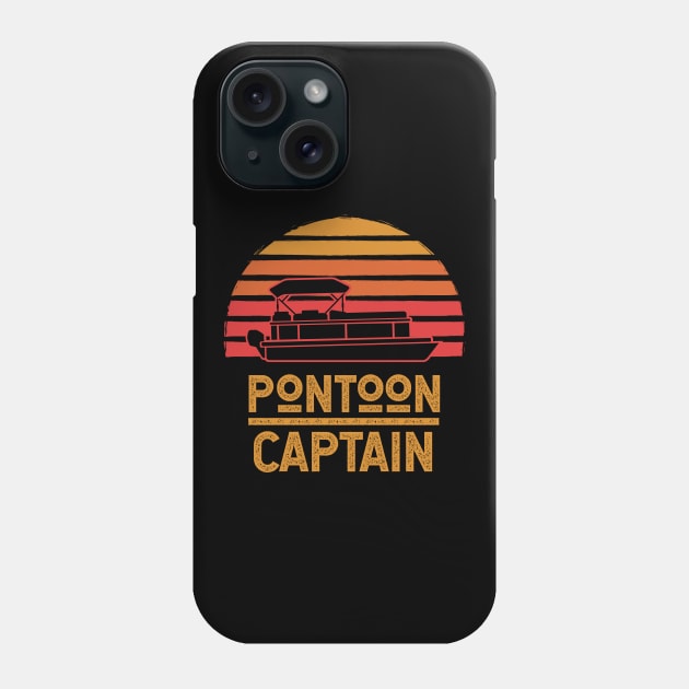 Funny Pontoon Boat Captain Gift For Pontoon Owner Phone Case by HCMGift