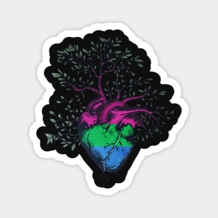 Polysexual Heart Tree of Life Magnet