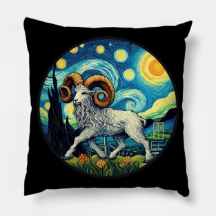 ZODIAC Aries - Astrological ARIRS - ARIRS - ZODIAC sign - Van Gogh style - 14 Pillow