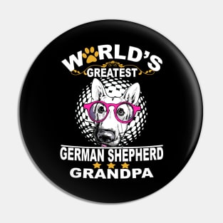 World's Greatest German Shepherd Grandpa Pin