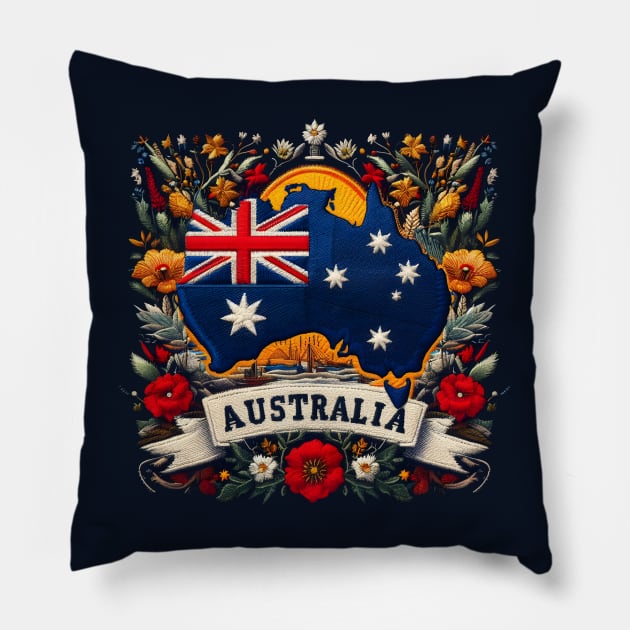 Australia Pillow by Sobalvarro