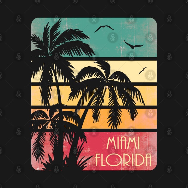 Miami Florida Vintage Summer by Nerd_art