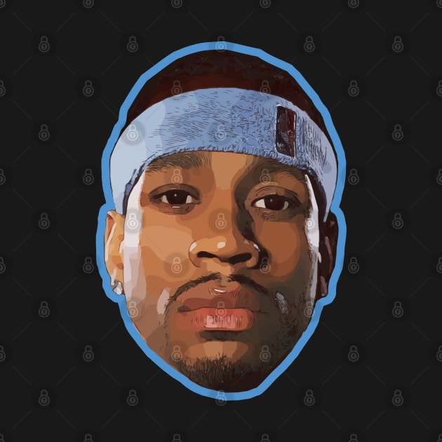 Allen Iverson Denver Nuggets by Playful Creatives