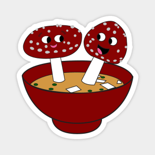 Miso Mushrooms Magnet