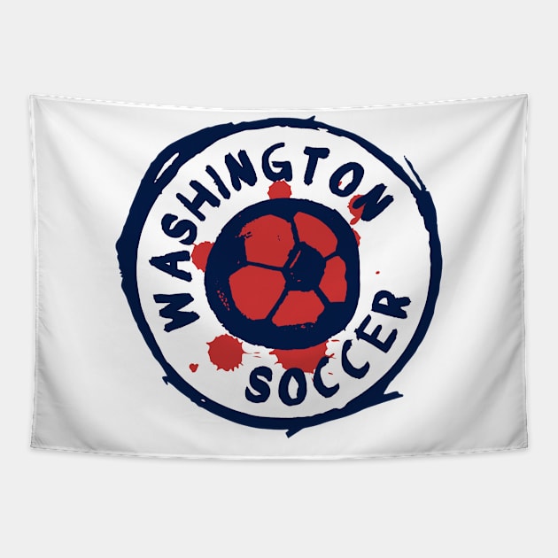 Washington Soccer 01 Tapestry by Very Simple Graph