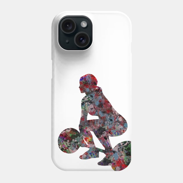 Female weightlifter Phone Case by RosaliArt