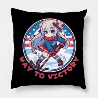 Ice hockey Anime Pillow