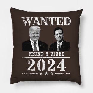 WANTED Trump & Vivek 2024 Pillow