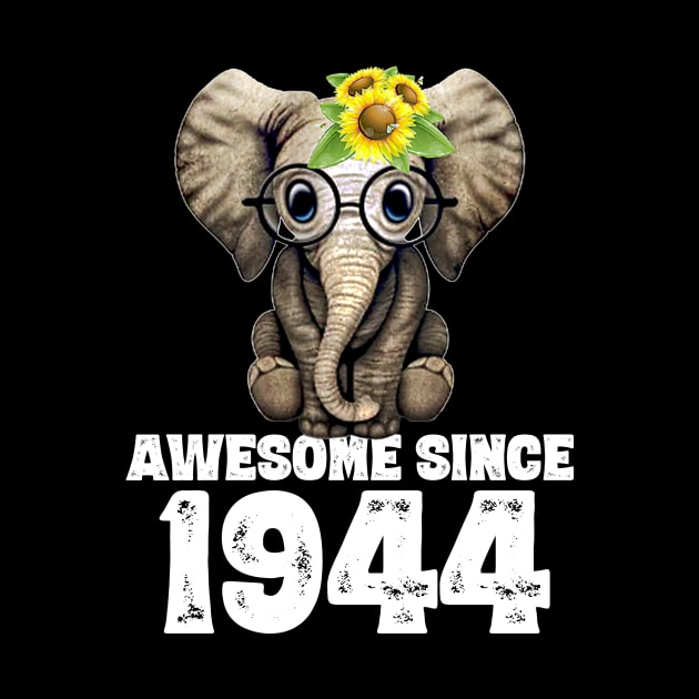 Awesome since 1944 76 Years Old Bday Gift 76th Birthday by DoorTees