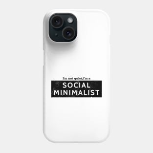 Introvert Graphic Designer Social Minimalist Phone Case