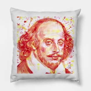 WILLIAM SHAKESPEARE - watercolor portrait .1 Pillow