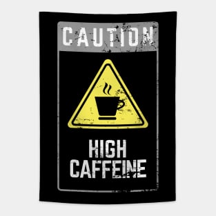 CAUTION HIGH CAFFEINE - Casual Aesthetic Design Tapestry