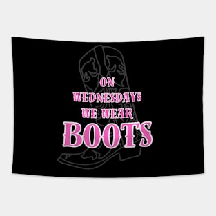 On Wednesday We Wear Boots Tapestry