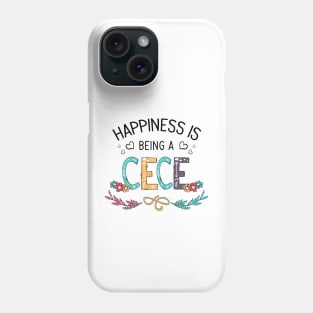 Happiness Is Being A Cece Wildflowers Valentines Mothers Day Phone Case