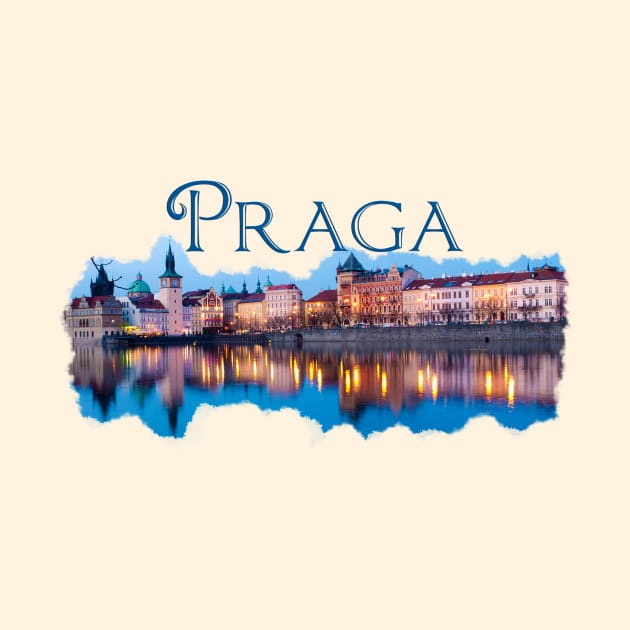 Praga: Evening Skyline by RaeTucker