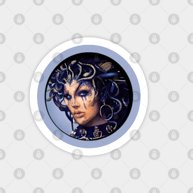 Medusa Makeup Medusa Sticker Teepublic
