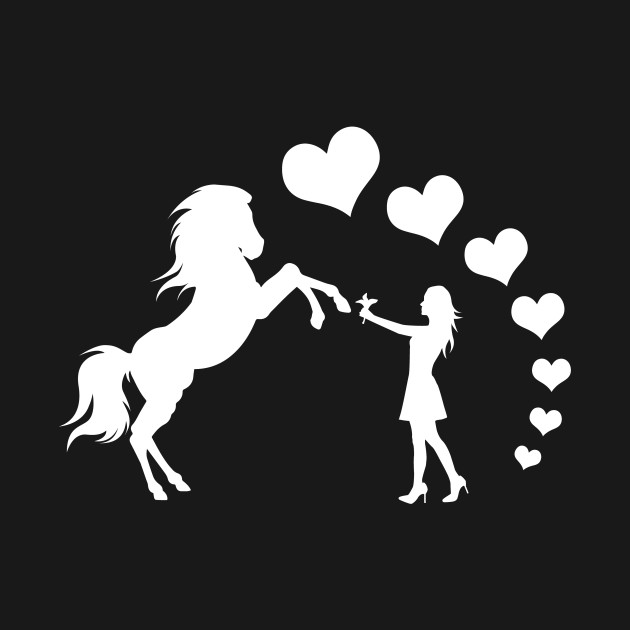 I Love Heart Stallions Ladies T-Shirt