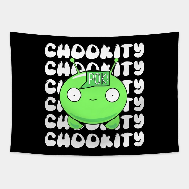 Mooncake - Chookity Pok Tapestry by WaltTheAdobeGuy