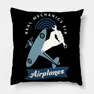 Real Mechanics Repair Airplanes Aviation Service Pillow