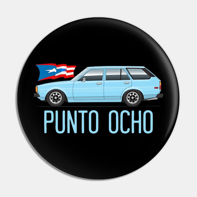 Punto Ocho Light Blue Pin by ArtOnWheels