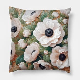 Anemone Flower Pillow