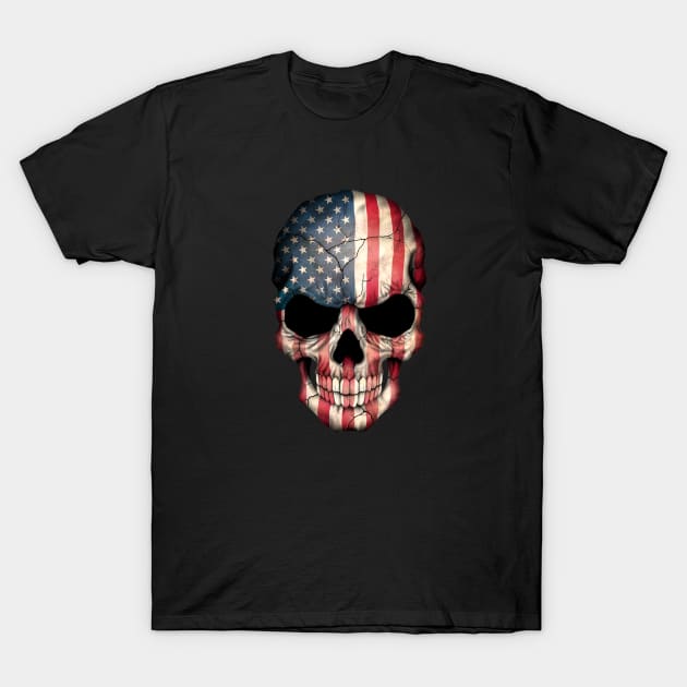 American Flag Skull - Usa - T-Shirt | TeePublic