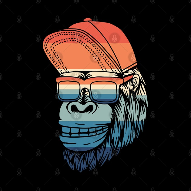 Retro Gorilla by Dojaja