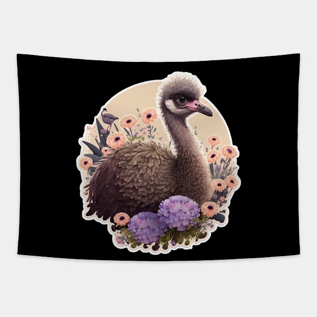 Ostrich Tapestry by Zoo state of mind