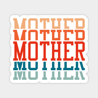 Mother In Sport Style And Retro Colors Magnet