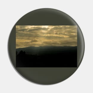 Golden Sun Mountains Pin