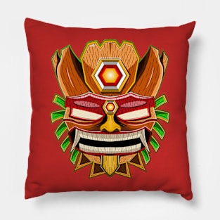 Tiki Mask Monster Pillow