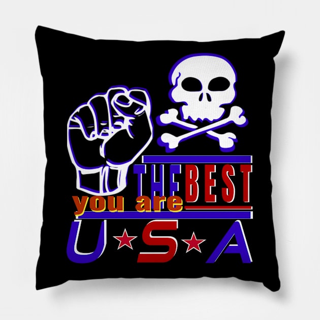 You Are The Best USA Design The Strongest Sea Pirates- Iron Hand Pillow by Top-you