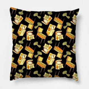 Retro Games Pattern Pillow